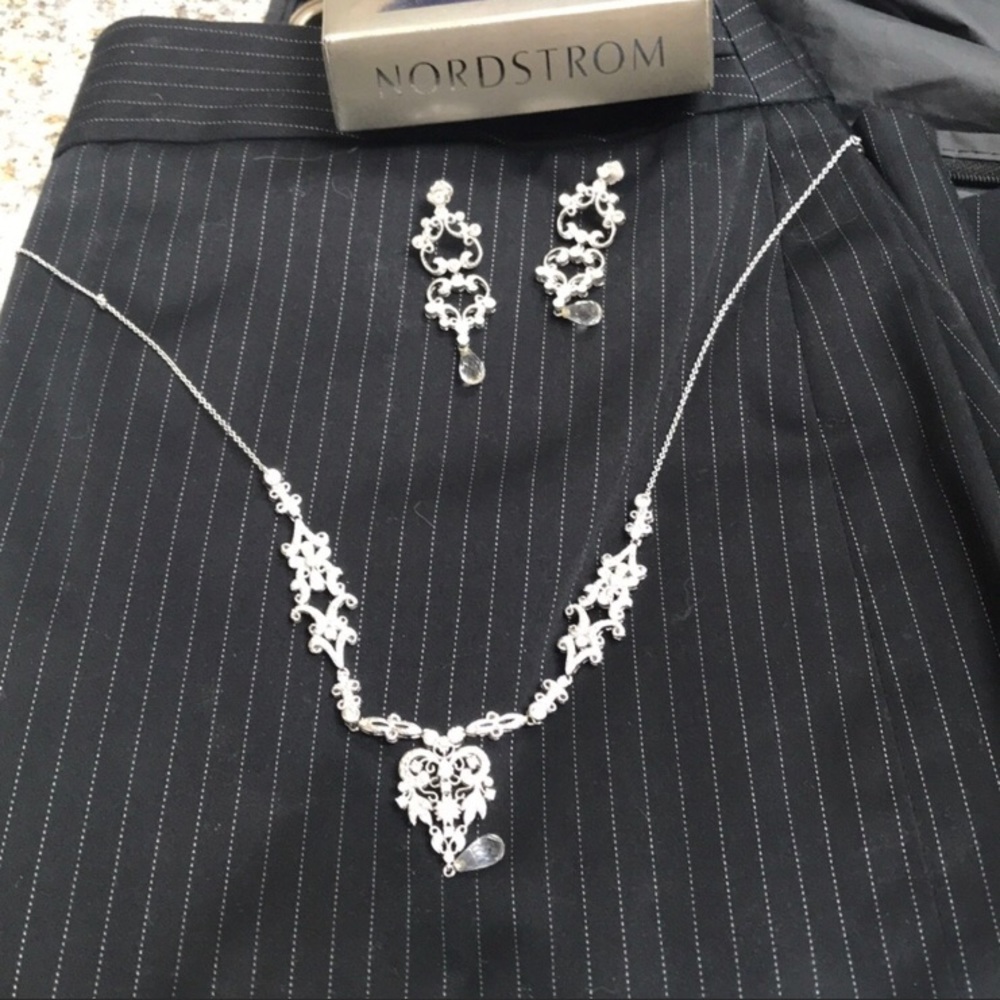 Nordstrom matching earring and necklace set.